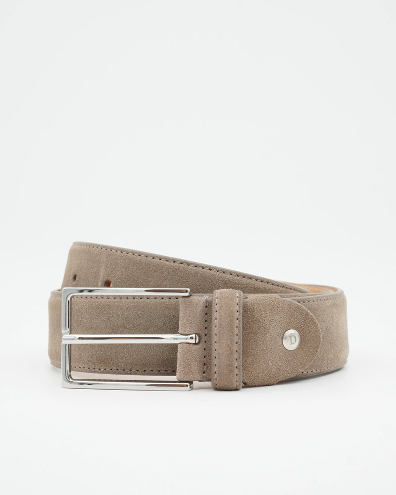 Doucals Belt Adjustable Soft Suede Light Brown