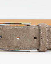 Doucals Belt Adjustable Soft Suede Light Brown