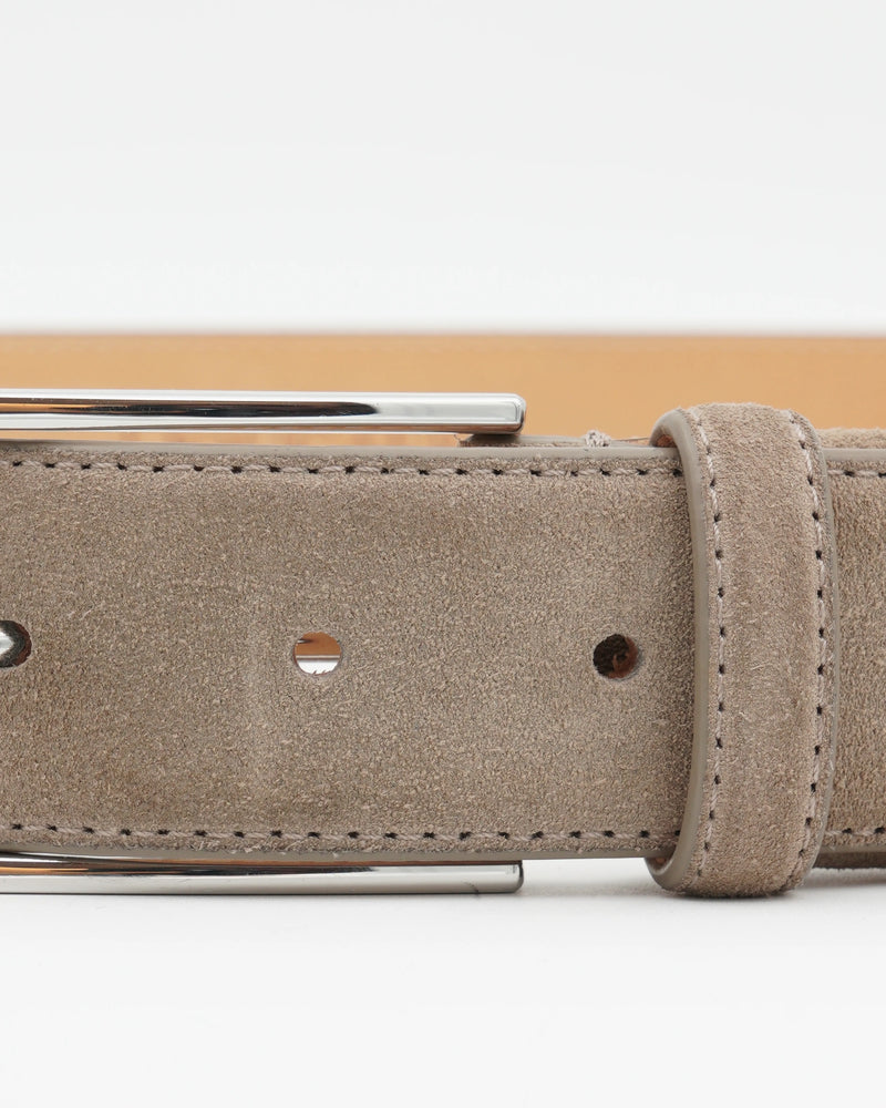 Doucals Belt Adjustable Soft Suede Light Brown