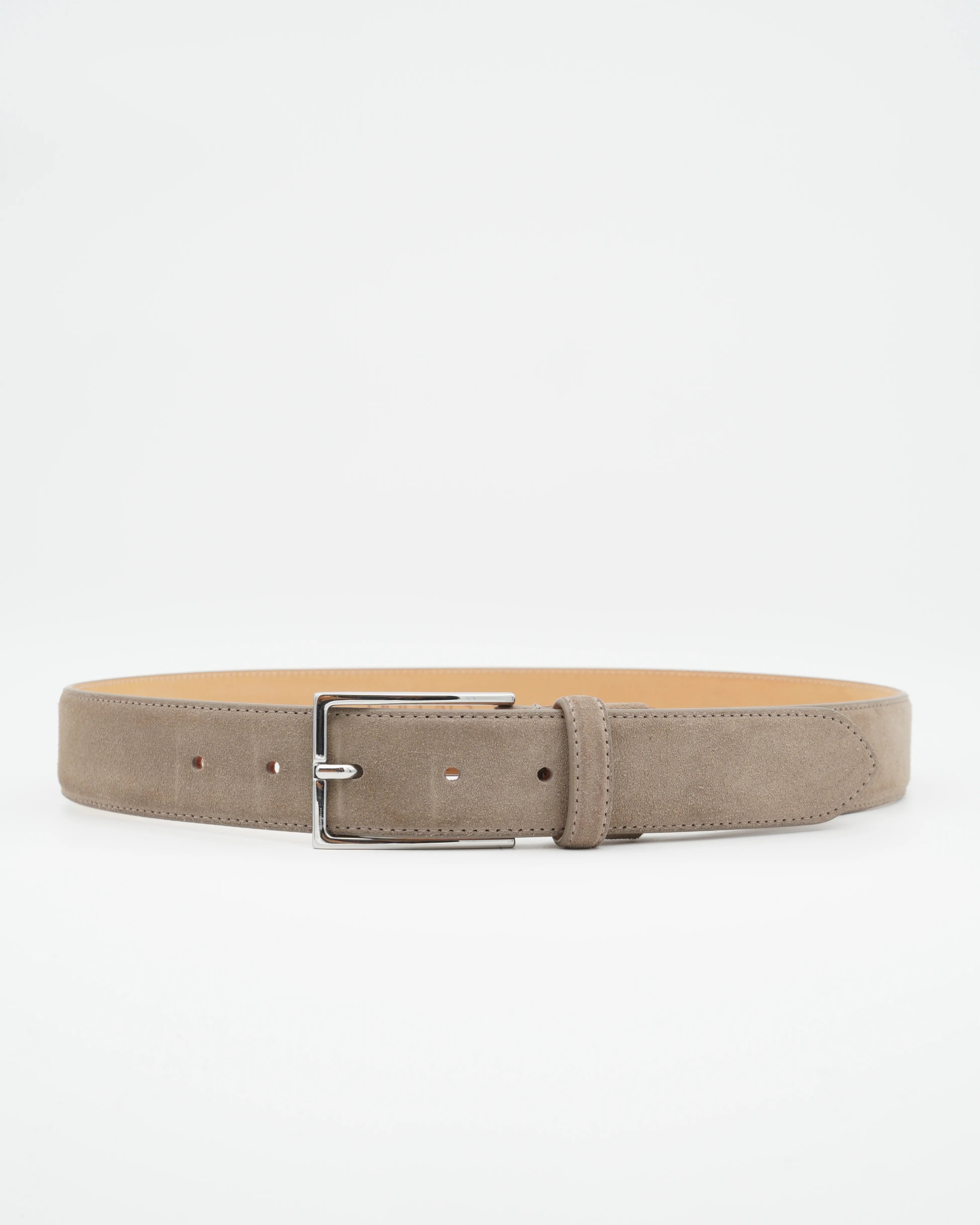 Doucals Belt Adjustable Soft Suede Light Brown
