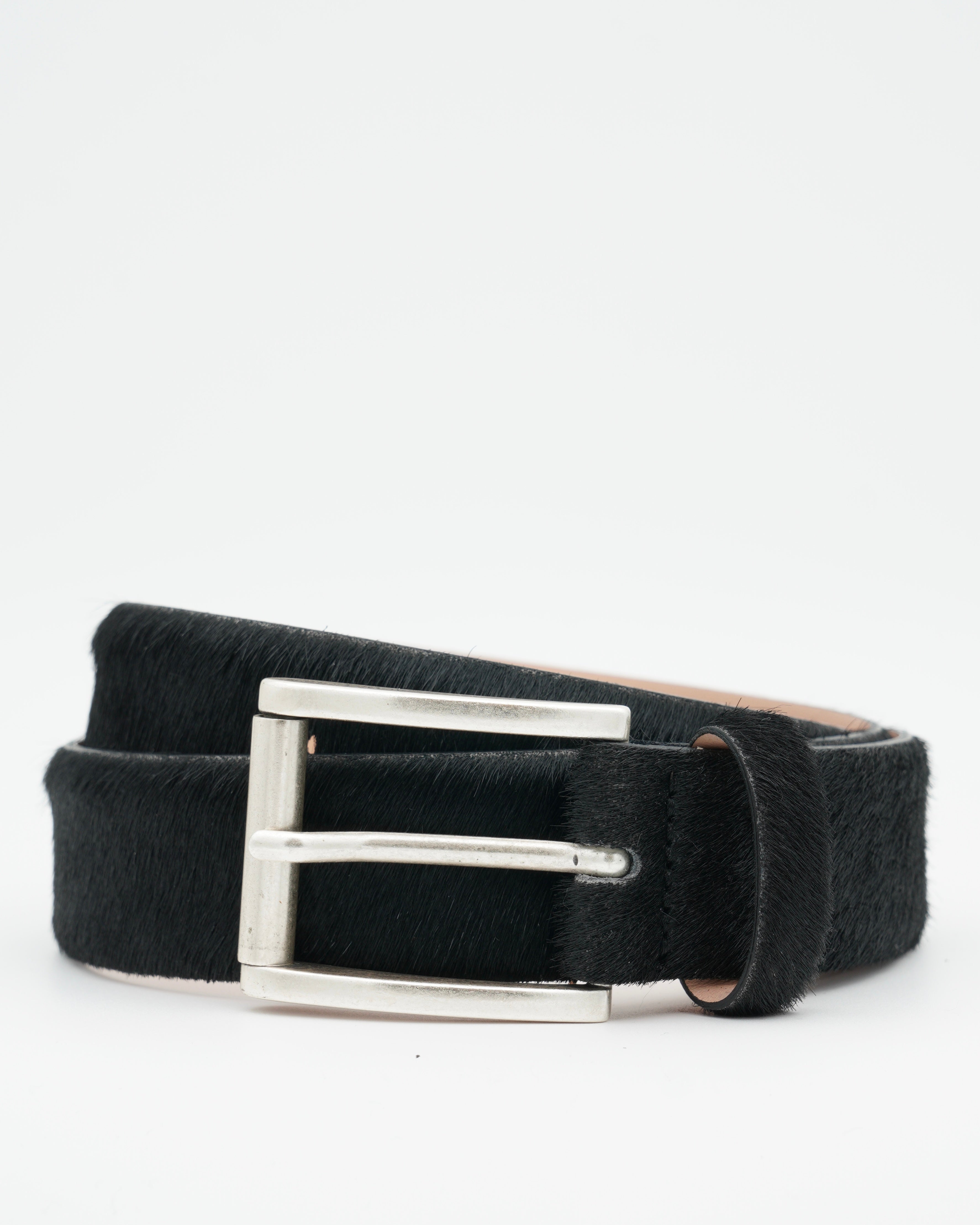 Jacob Cohen Belt Horse Hair Black