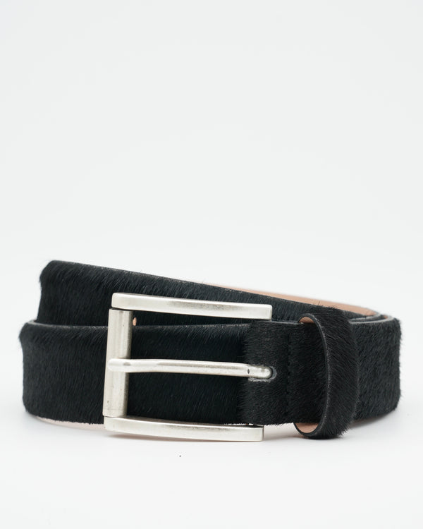 Jacob Cohen Belt Horse Hair Black