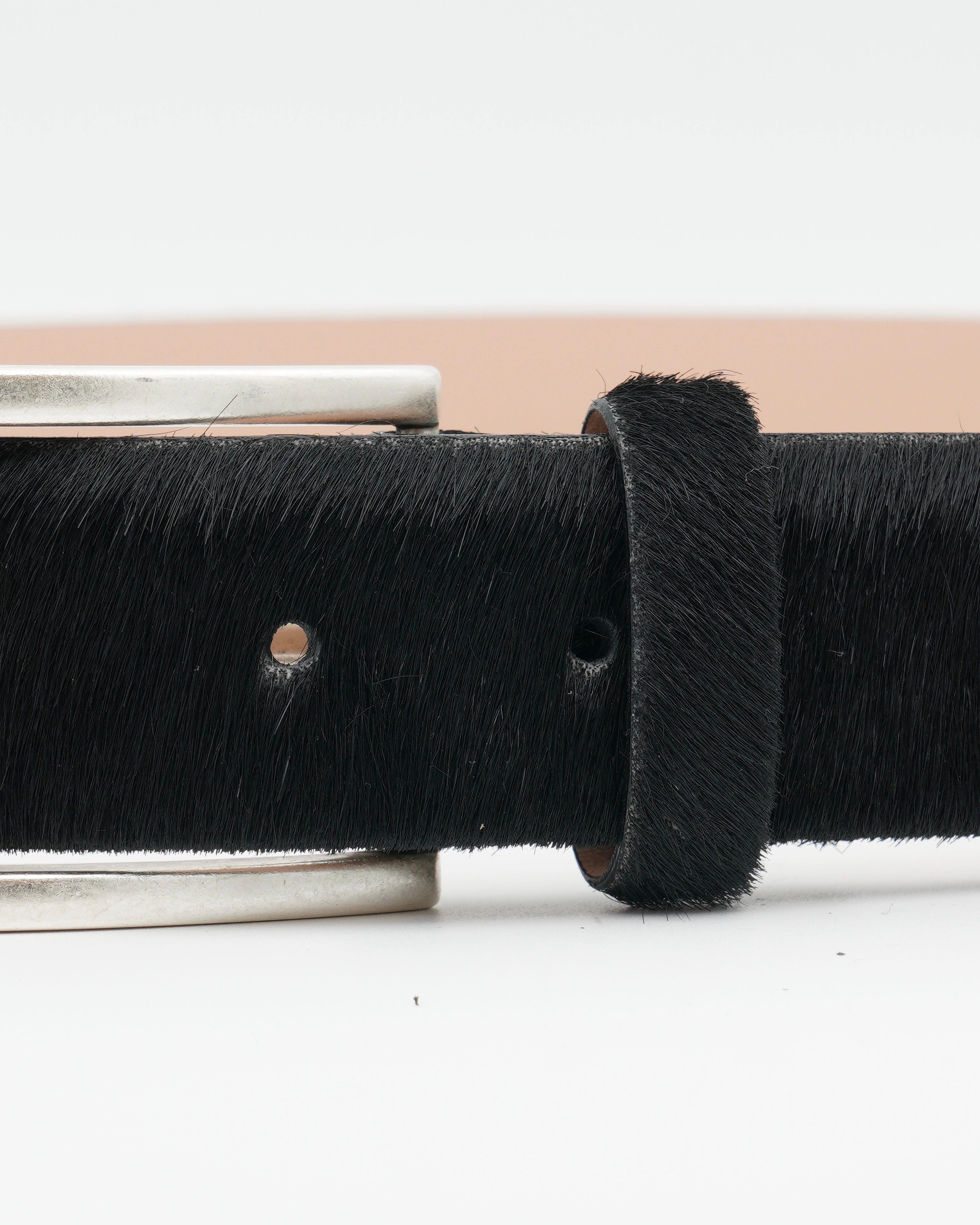 Jacob Cohen Belt Horse Hair Black