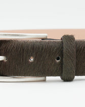 Jacob Cohen Belt Horse Hair Dark Camel