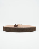 Jacob Cohen Belt Horse Hair Dark Camel