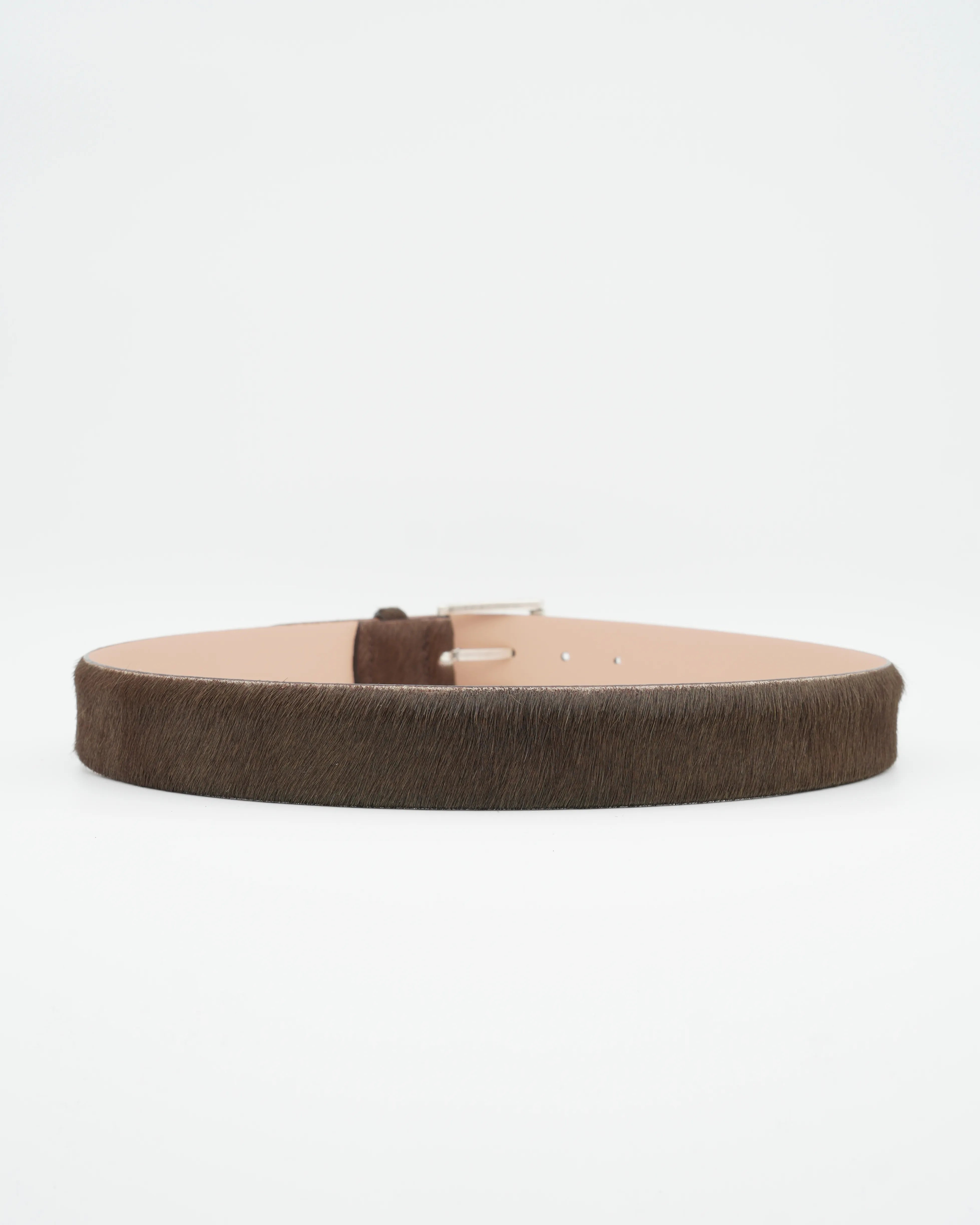 Jacob Cohen Belt Horse Hair Dark Camel