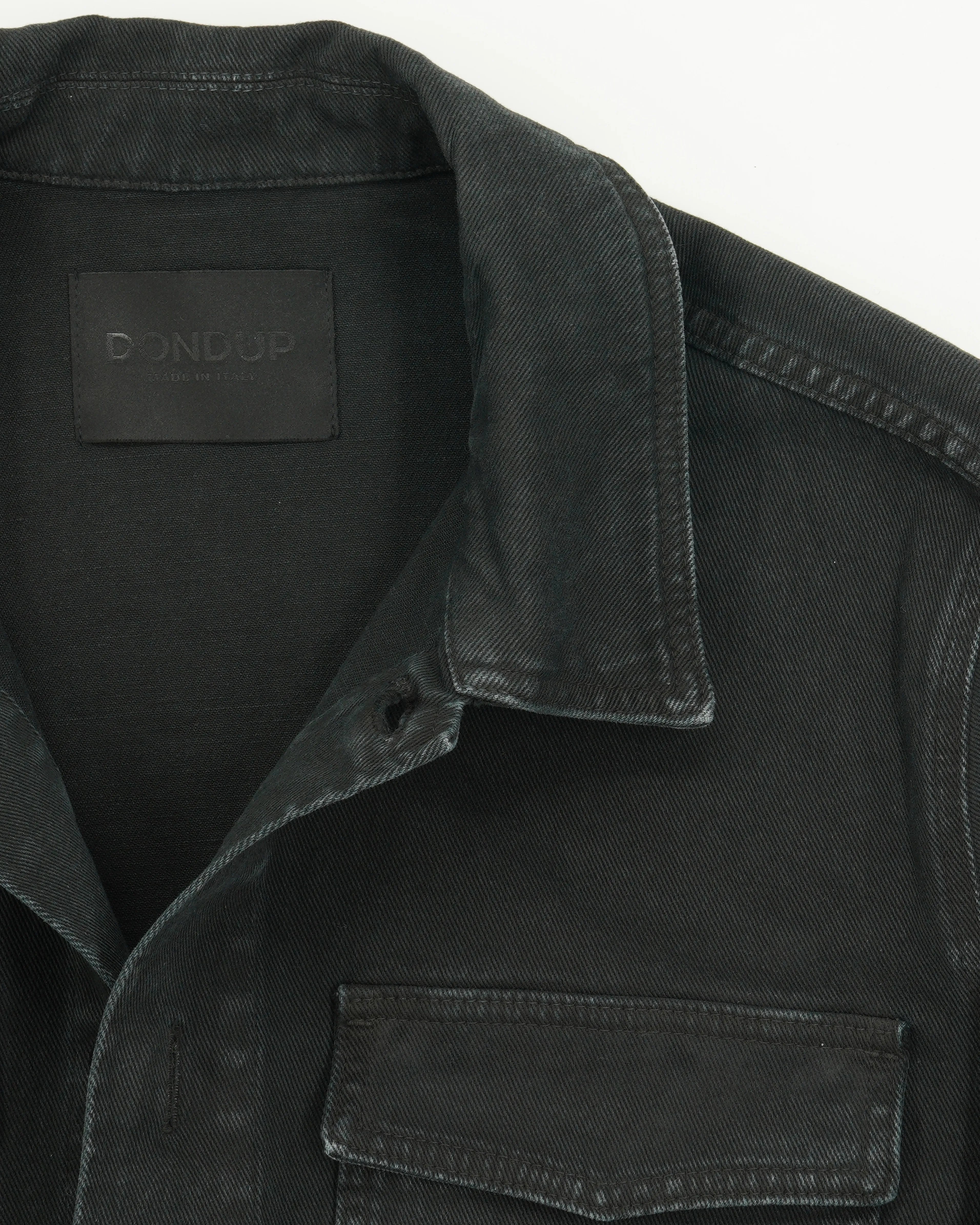 Dondup Jacket Washed Cotton Black