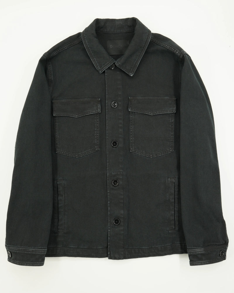 Dondup Jacket Washed Cotton Black