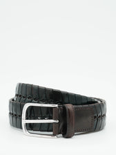 Paolo Vitale Belt Perforated Dark Brown