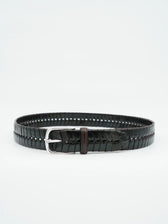 Paolo Vitale Belt Perforated Dark Brown