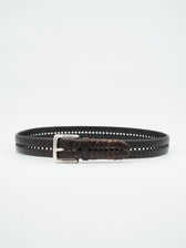 Gavazzeni Belt Perforated Choco