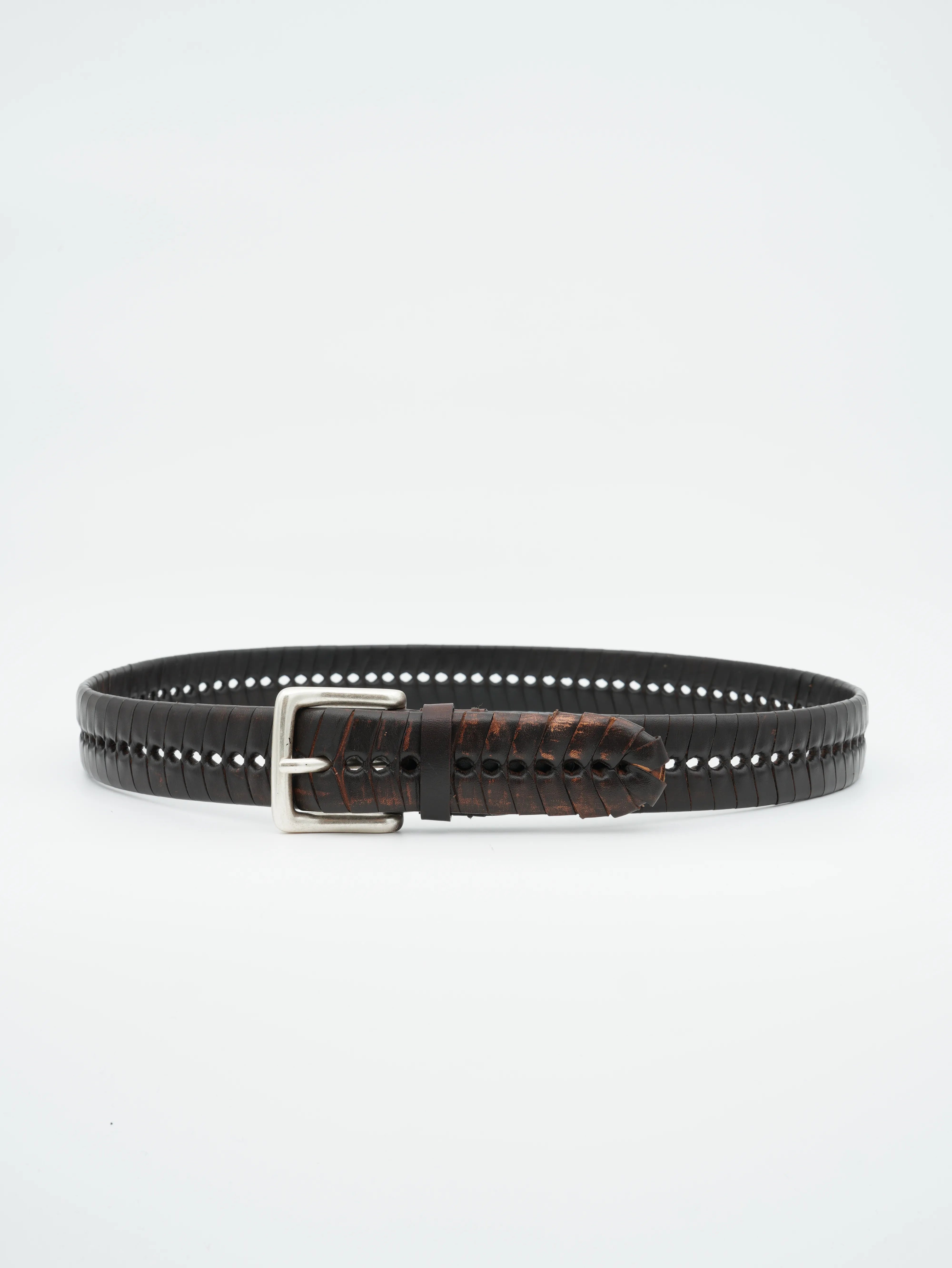 Gavazzeni Belt Perforated Choco