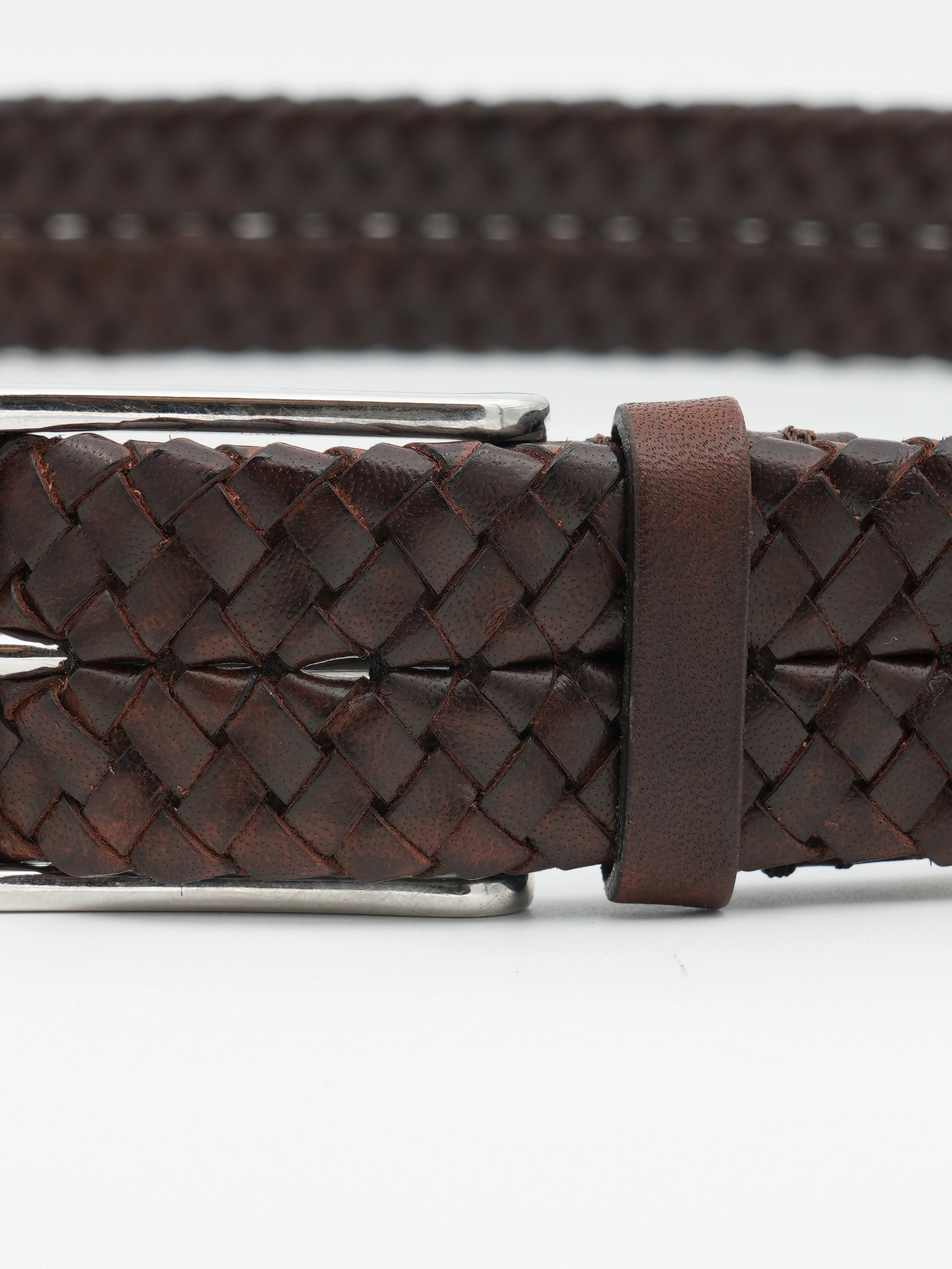 Gavazzeni Belt Woven Choco