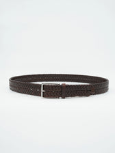 Gavazzeni Belt Woven Choco