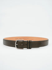 Thomas Belt Adjustable Leather Dark Green