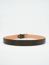 Thomas Belt Adjustable Leather Dark Green
