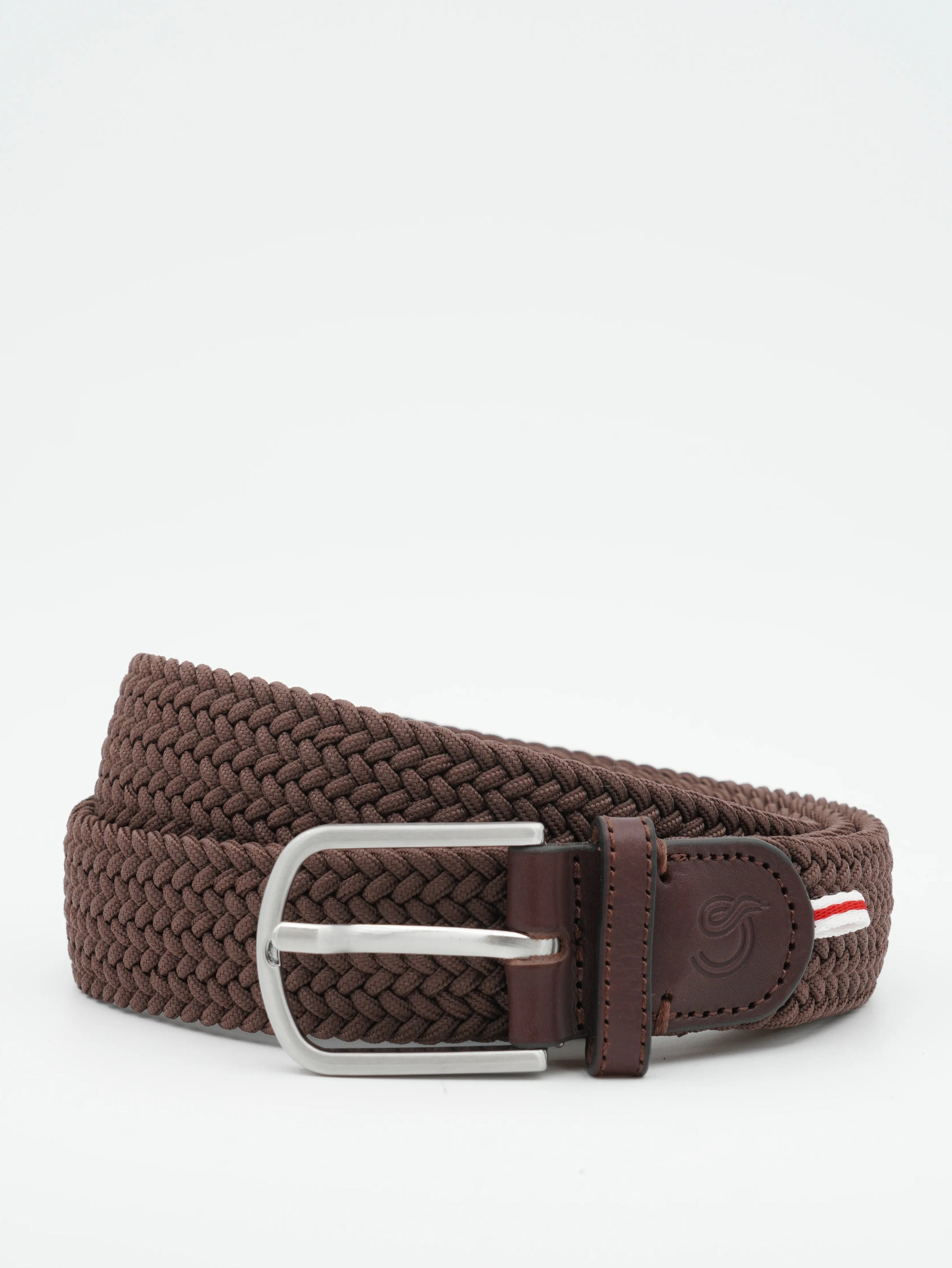 La Boucle Belt Braided Dark Brown