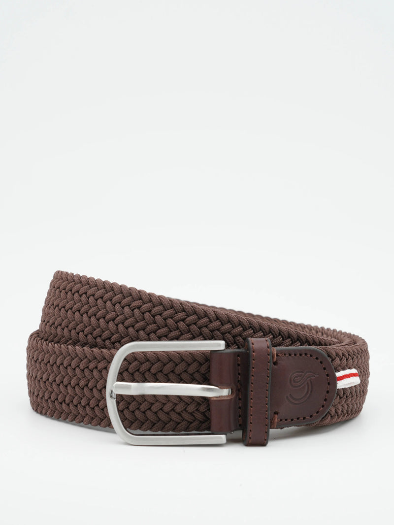 La Boucle Belt Braided Dark Brown