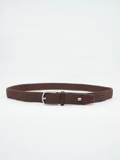 La Boucle Belt Braided Dark Brown