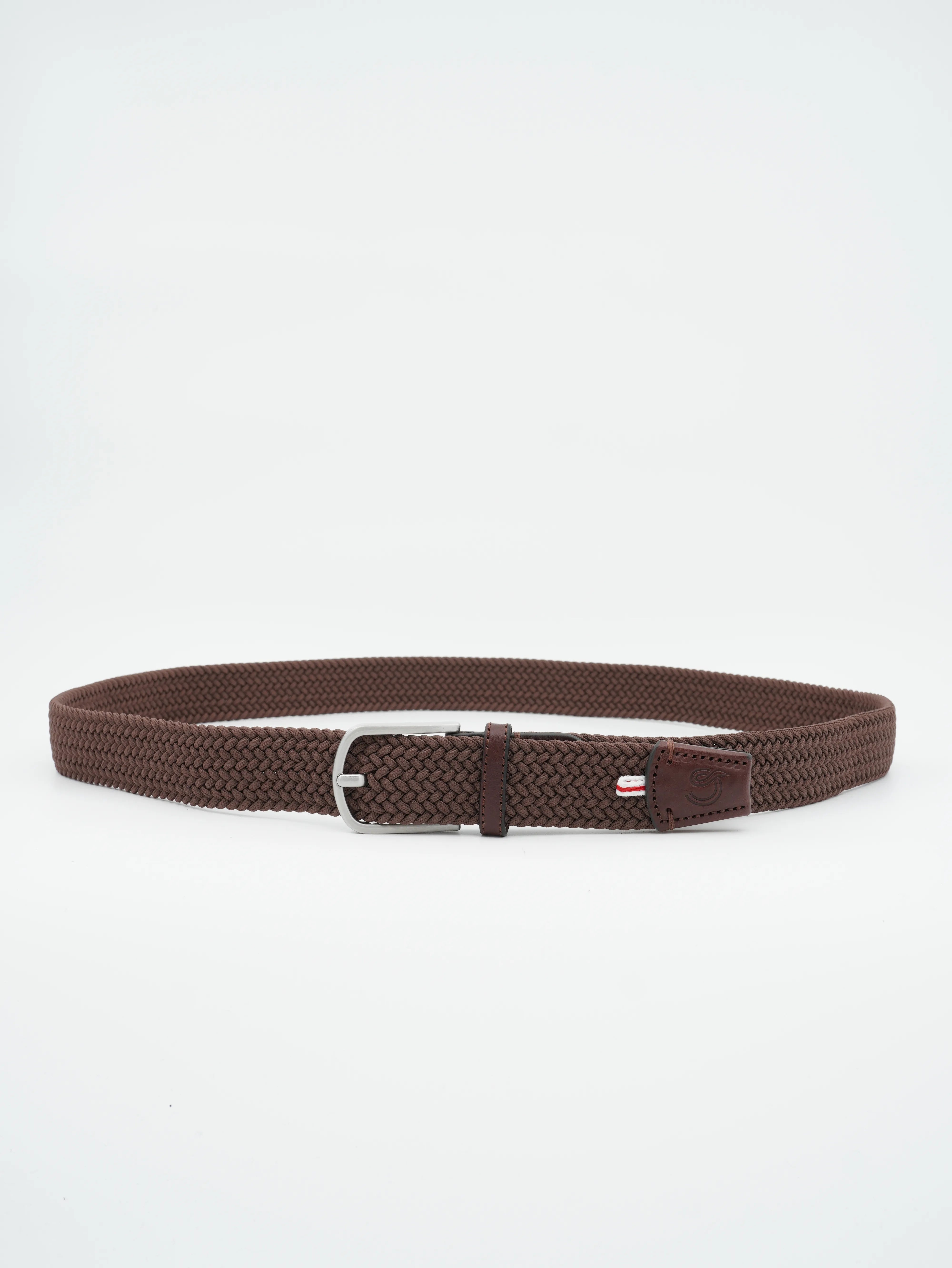 La Boucle Belt Braided Dark Brown