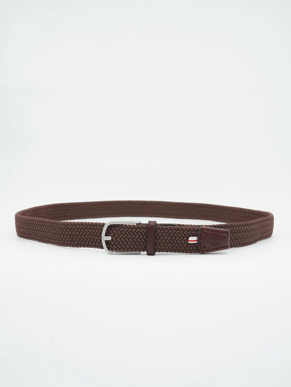 La Boucle Belt Braided Dark Brown