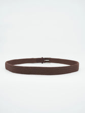 La Boucle Belt Braided Dark Brown