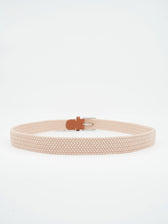 La Boucle Belt Braided Beige