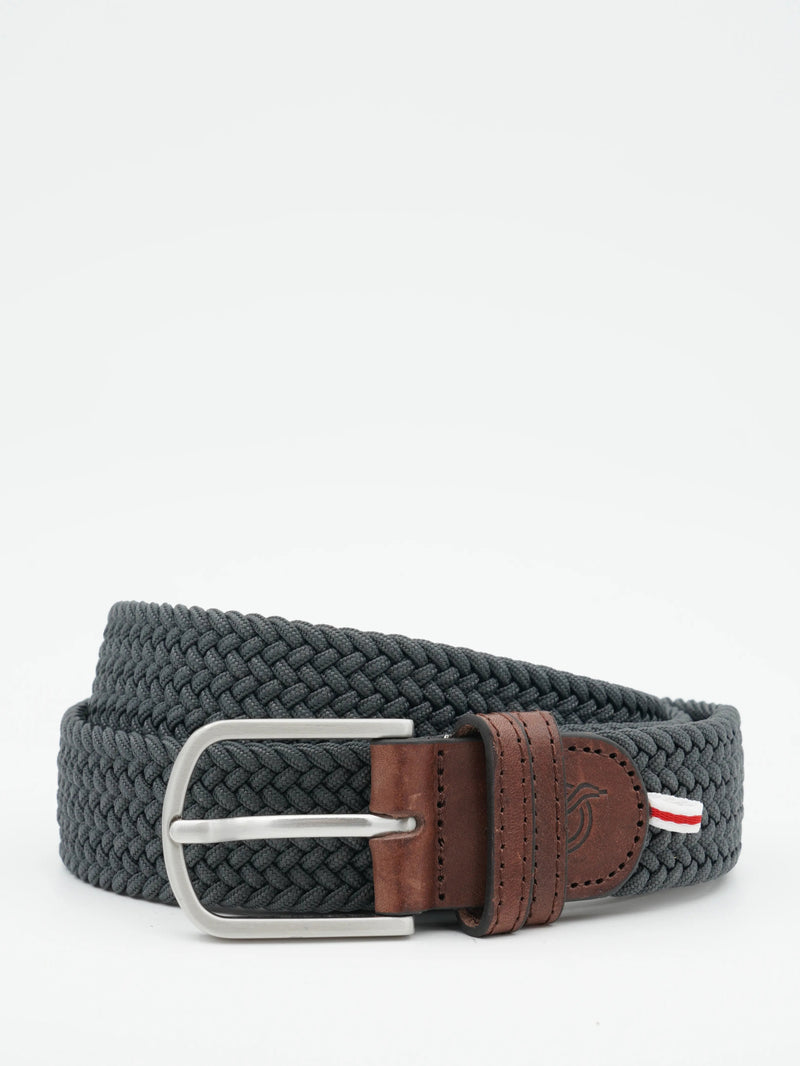 La Boucle Belt Braided Dark Grey