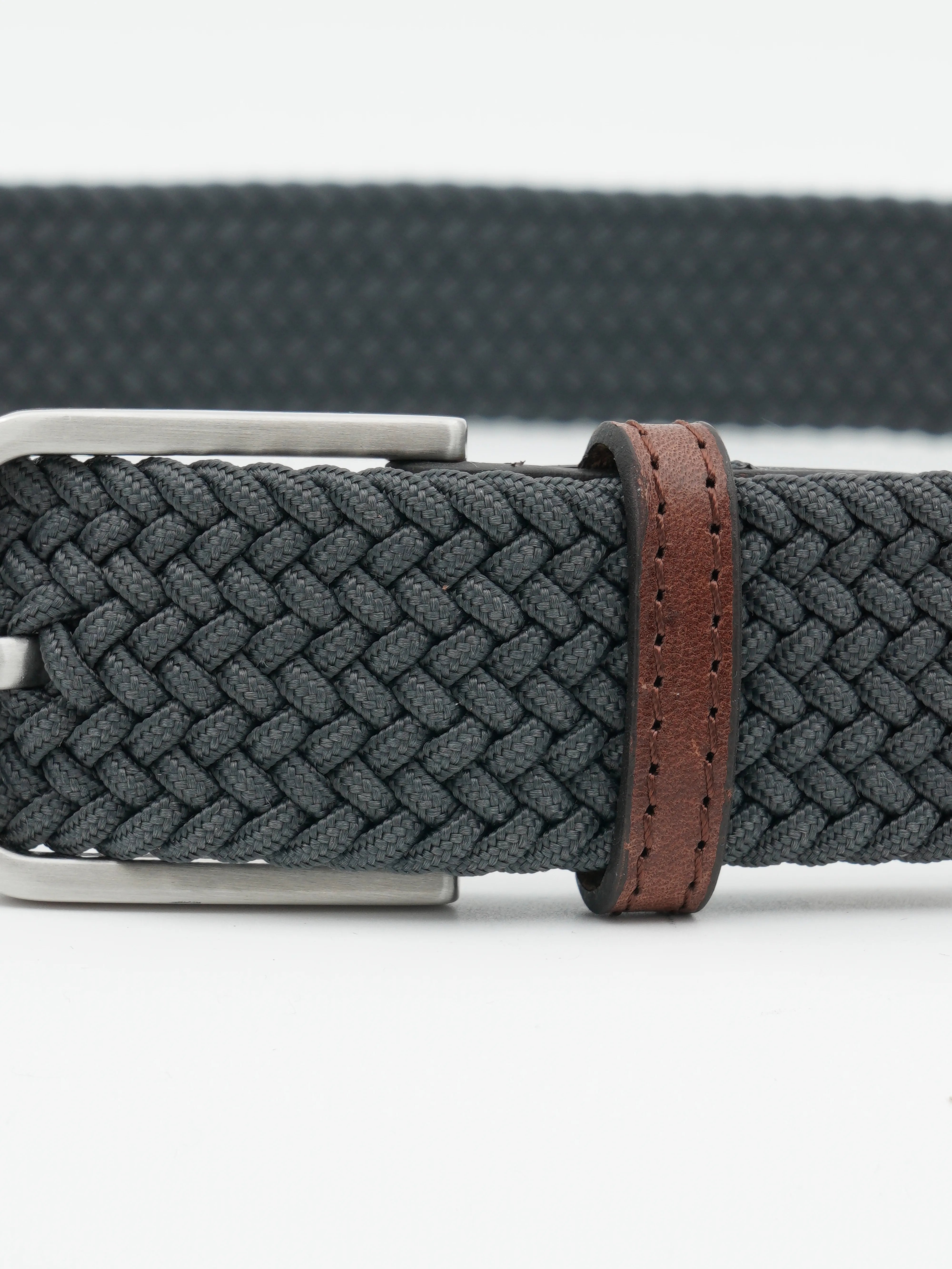 La Boucle Belt Braided Dark Grey