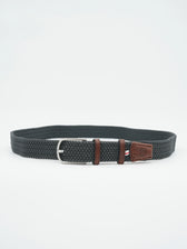 La Boucle Belt Braided Dark Grey