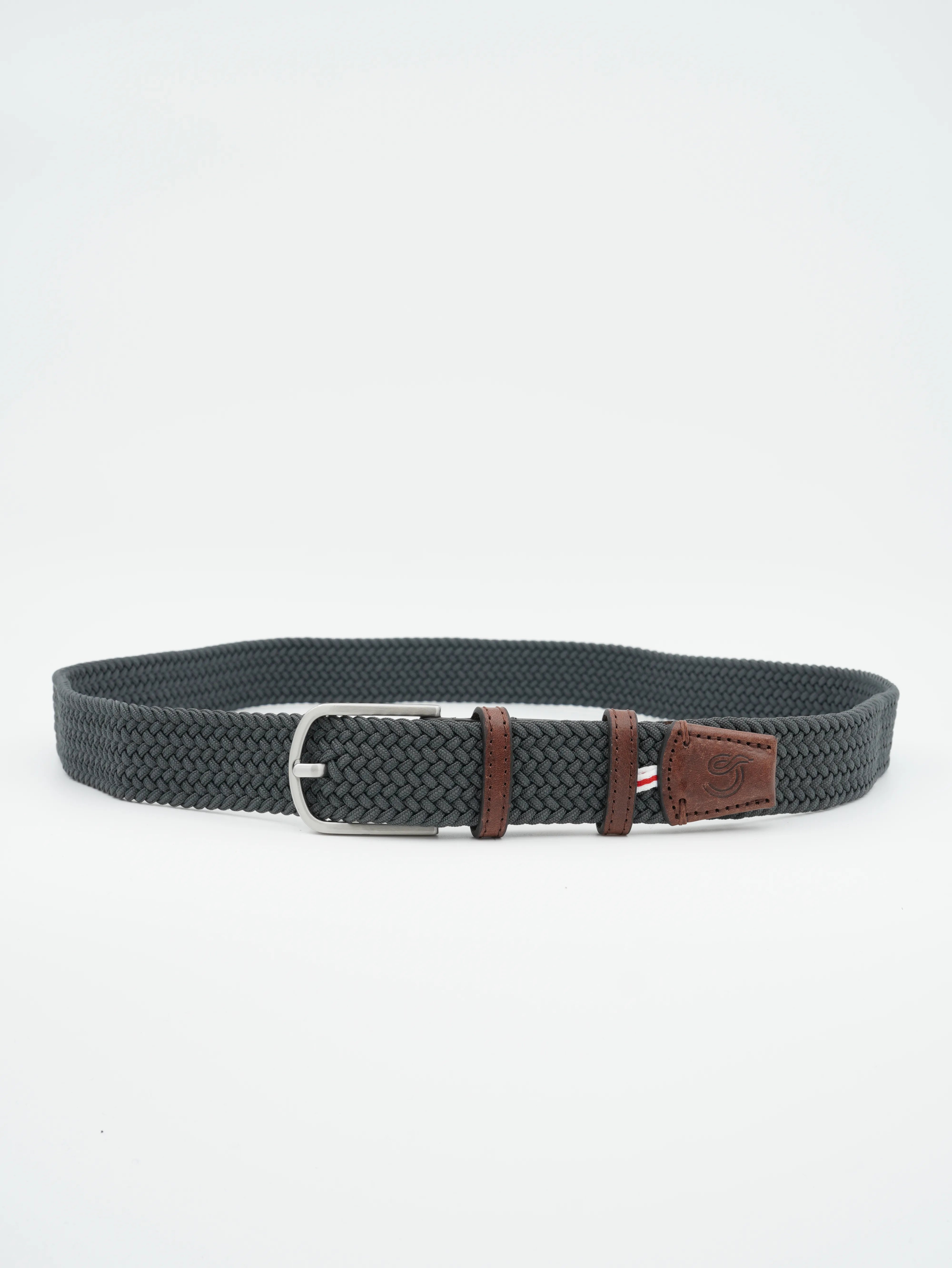 La Boucle Belt Braided Dark Grey