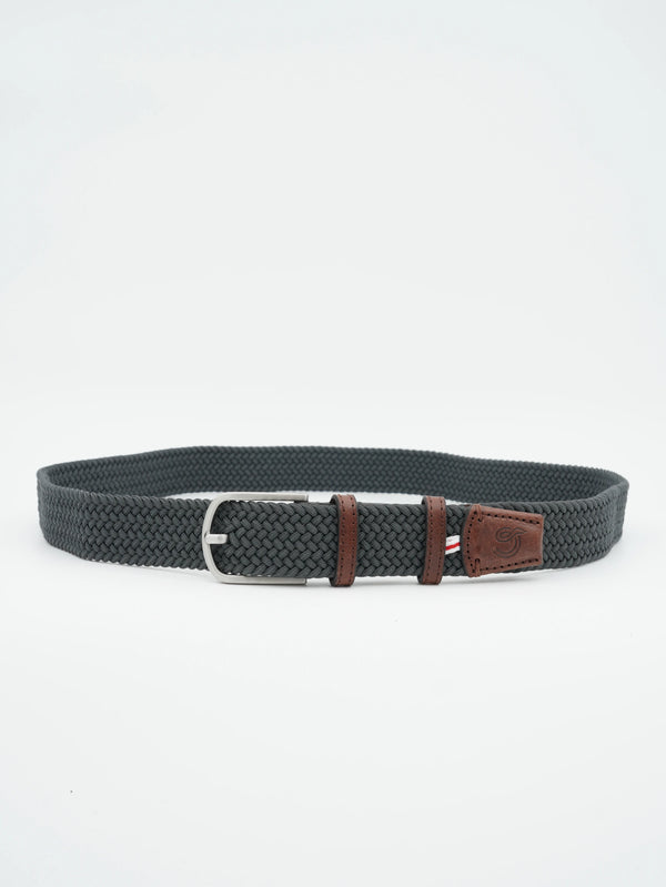 La Boucle Belt Braided Dark Grey