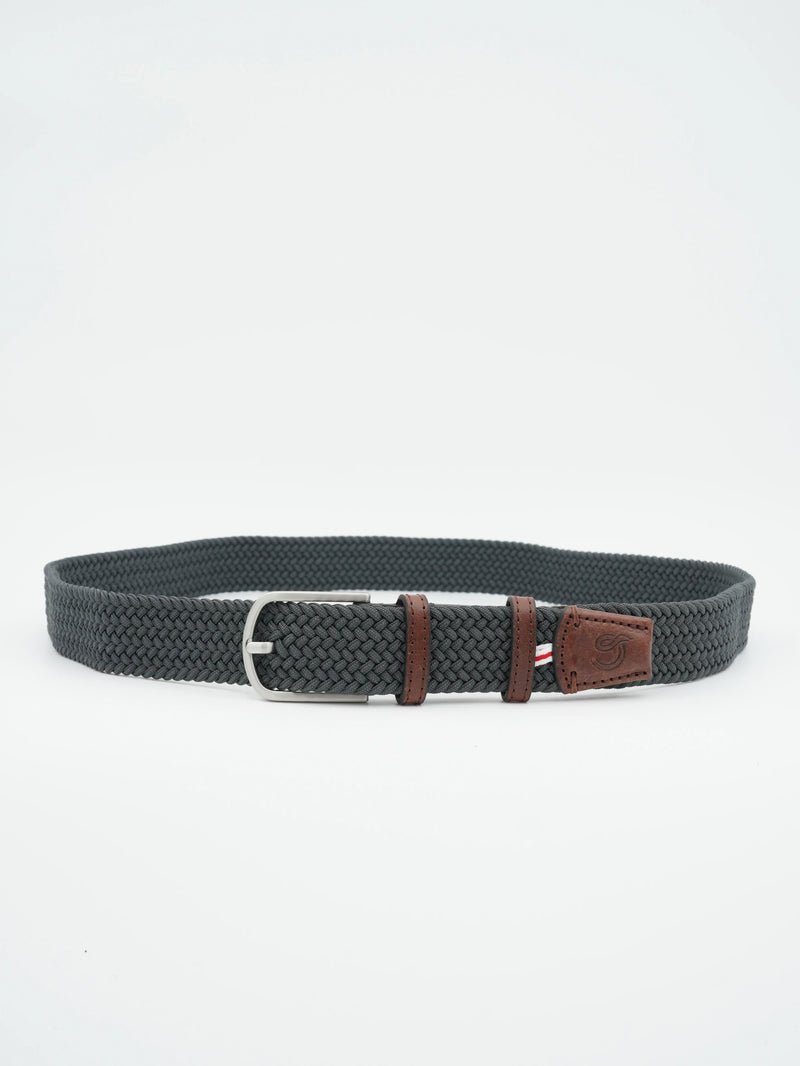 La Boucle Belt Braided Dark Grey