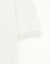 Gran Sasso Knitted T-Shirt Suvin Cotton Light Grey