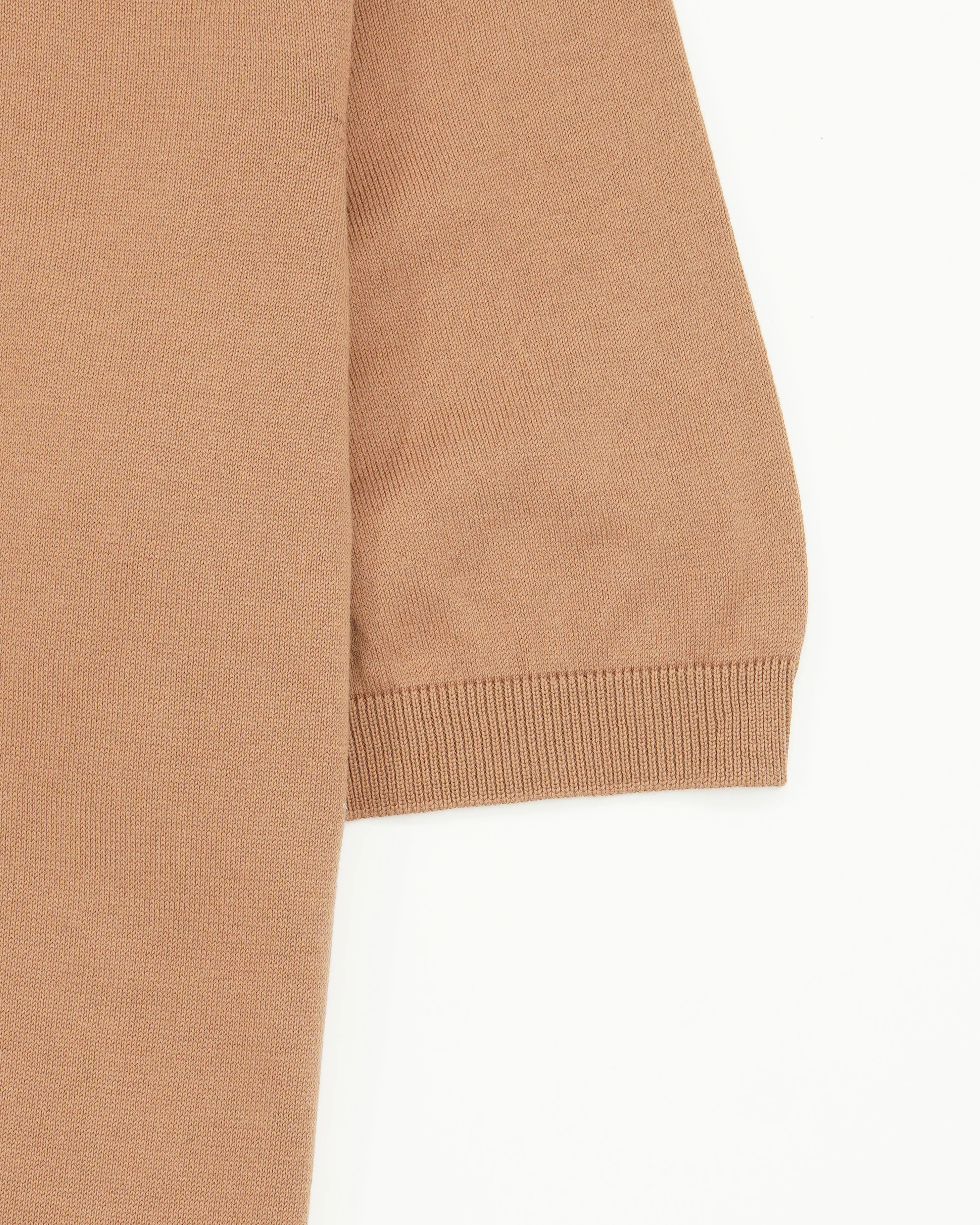 Gran Sasso Knitted T-Shirt Suvin Cotton Camel