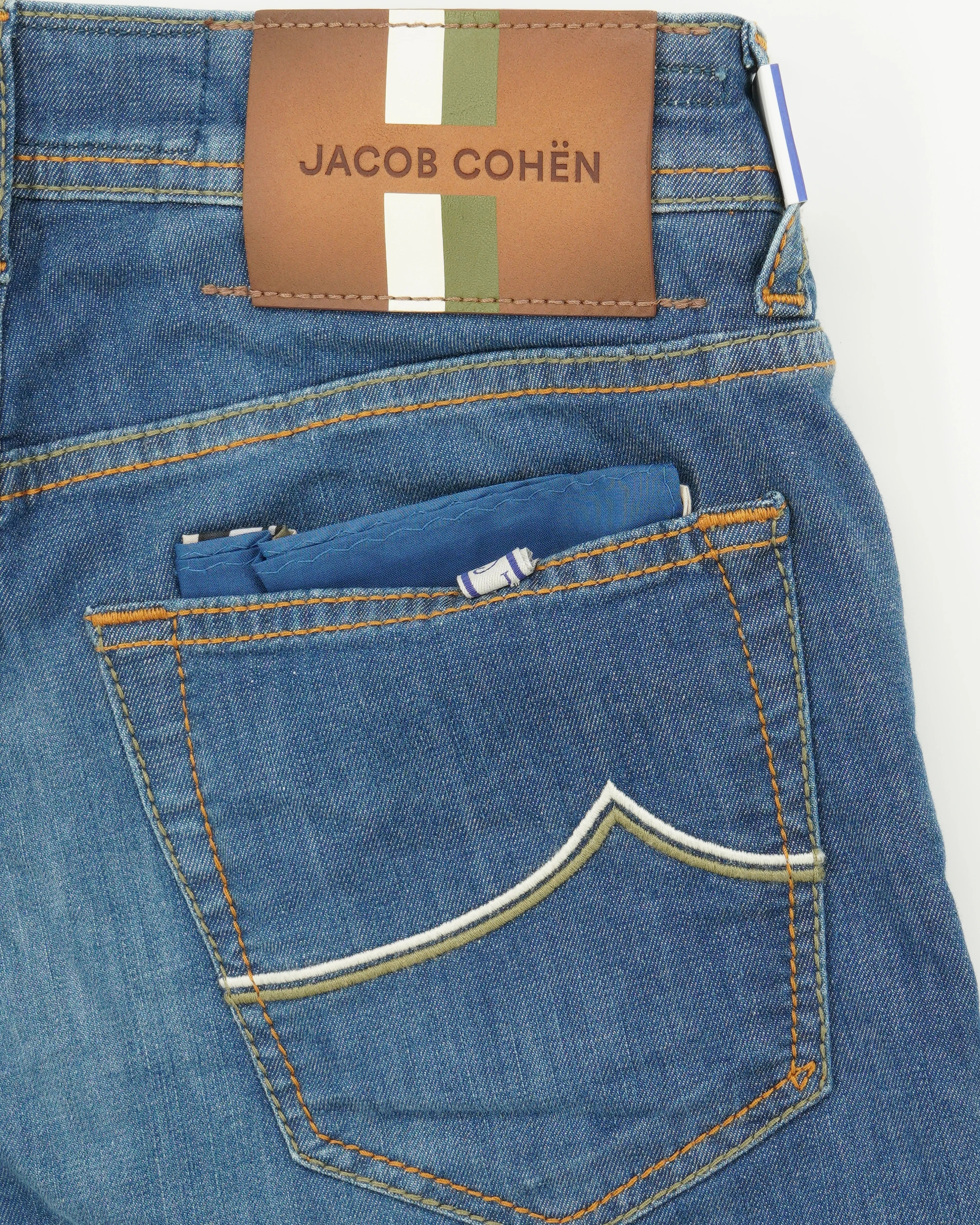 Jacob Cohen Bard Lightweight Stretch Denim Medium Blue