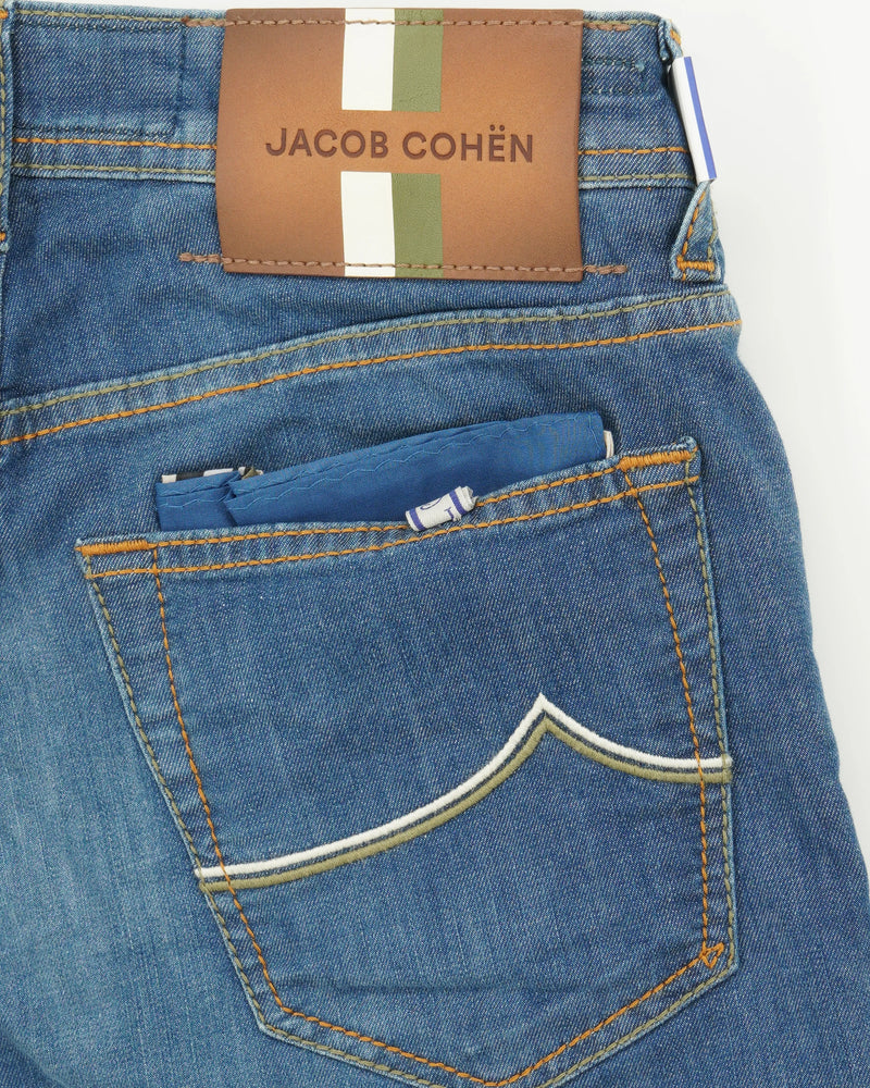 Jacob Cohen Bard Lightweight Stretch Denim Medium Blue