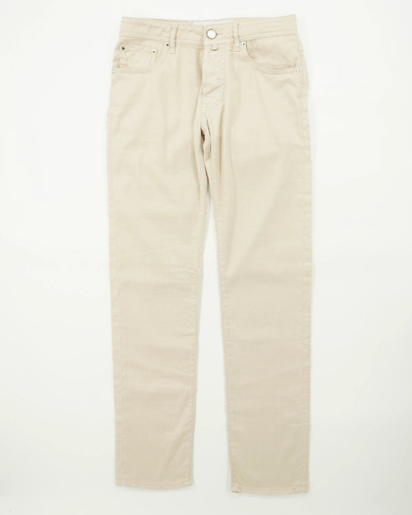 Jacob Cohen Bard Cotton Linen Stretch Light Beige