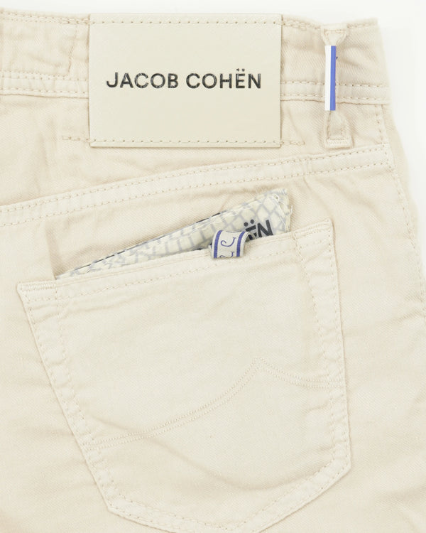 Jacob Cohen Bard Cotton Linen Stretch Light Beige