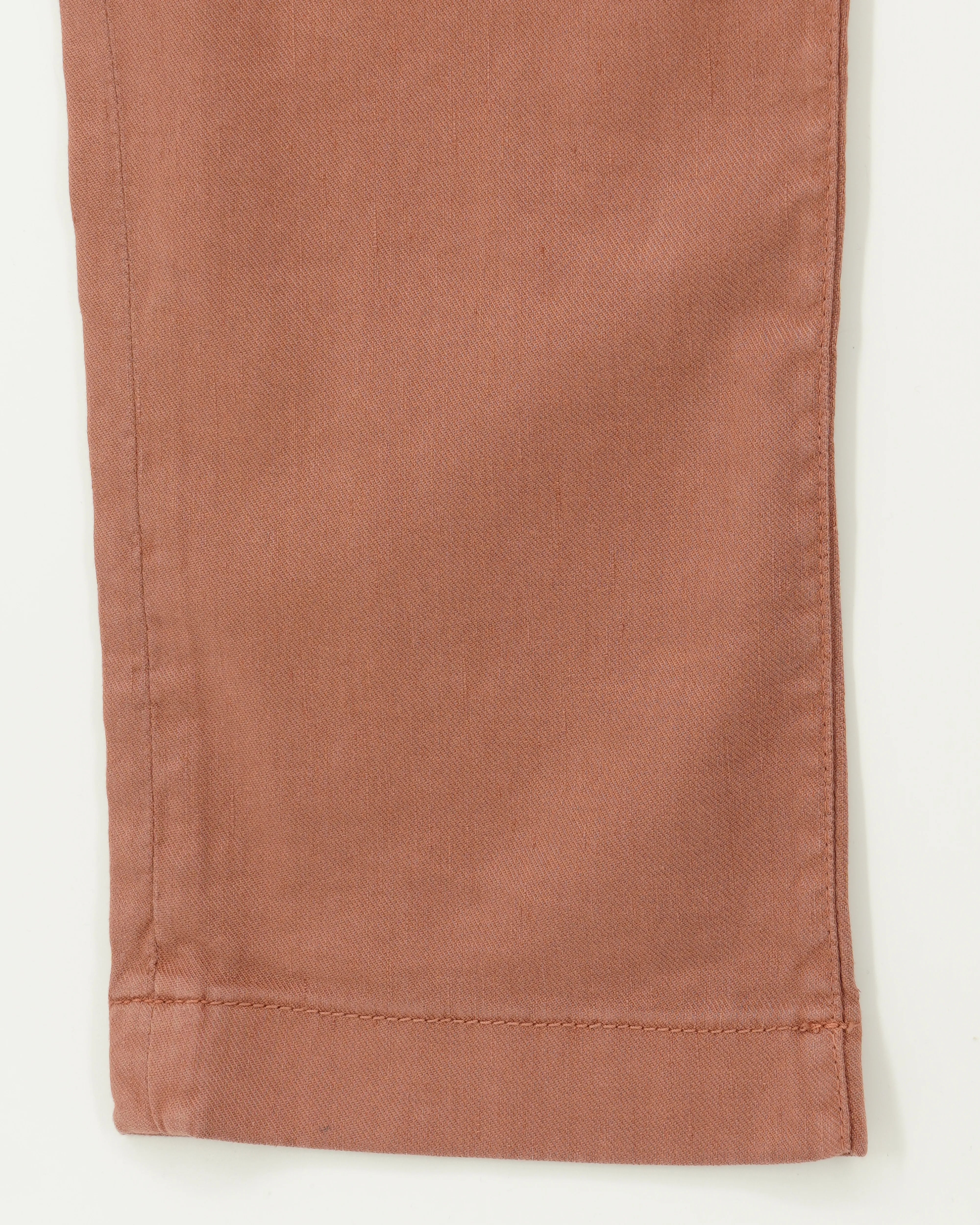 Jacob Cohen Bobby Cotton Linen Stretch Terracotta