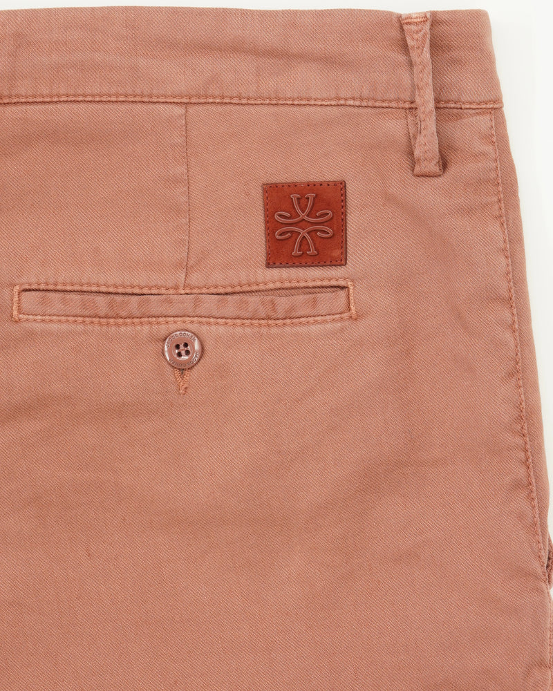 Jacob Cohen Bobby Cotton Linen Stretch Terracotta