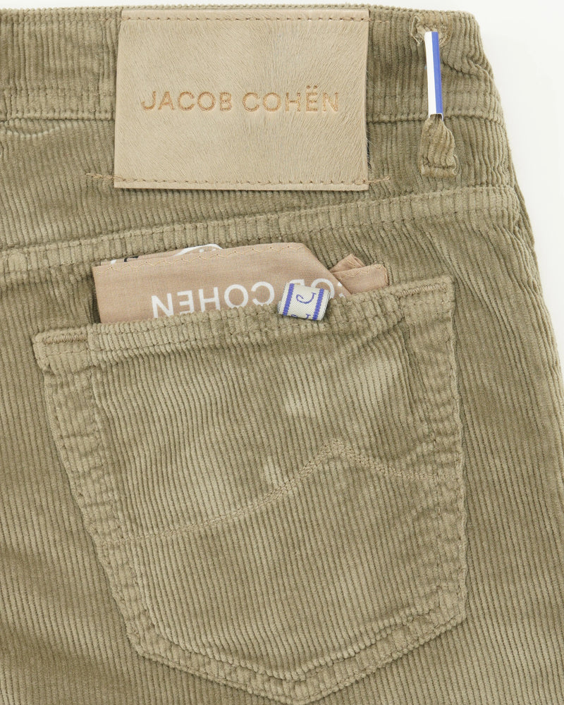 Jacob Cohen Bard Stretch Corduroy Khaki