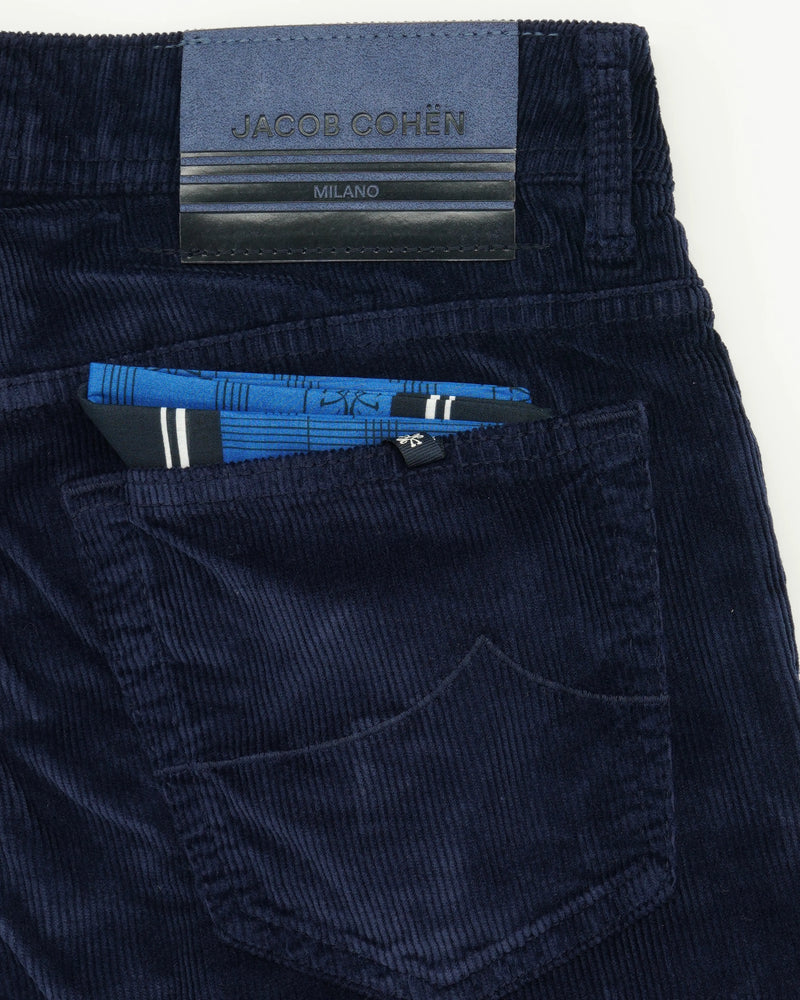 Jacob Cohen Bard Stretch Corduroy Navy