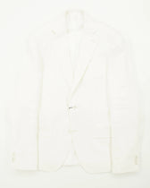 Sand Copenhagen Jacket Pure Linen Herringbone White