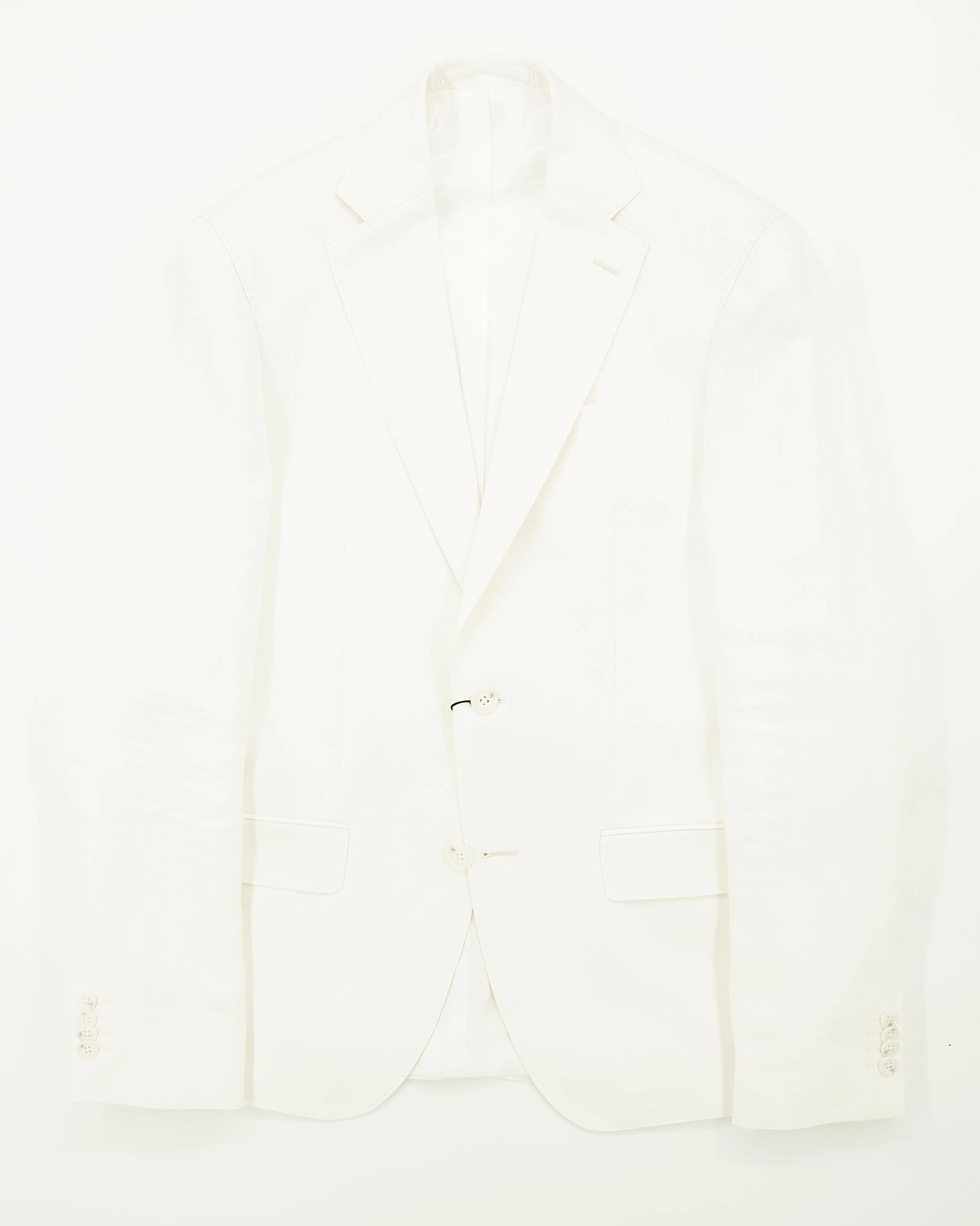 Sand Copenhagen Jacket Pure Linen Herringbone White