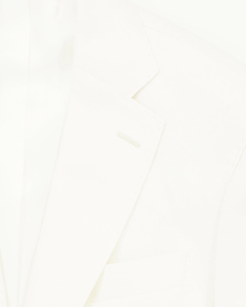 Sand Copenhagen Jacket Pure Linen Herringbone White