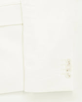 Sand Copenhagen Jacket Pure Linen Herringbone White