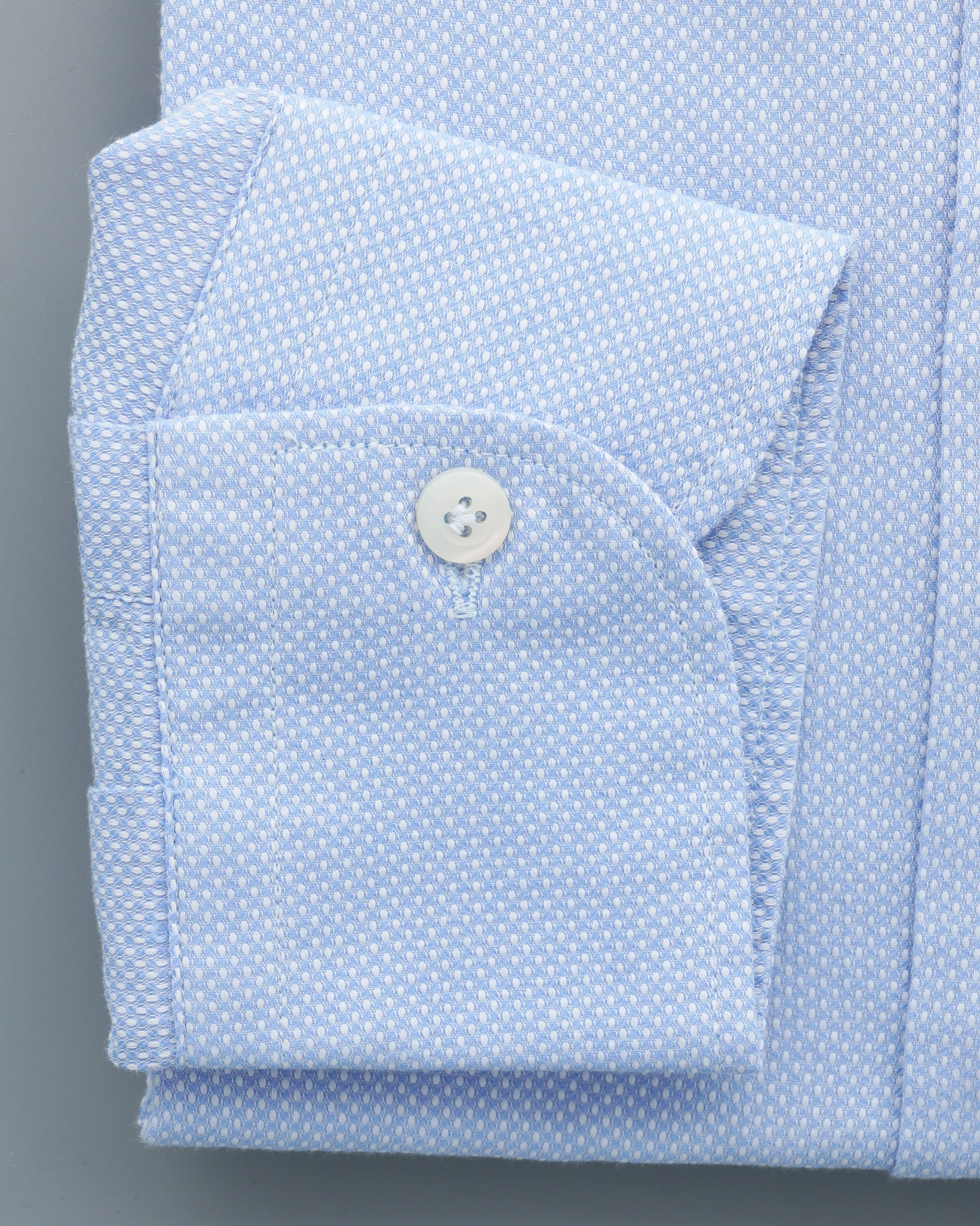 Bastoncino Shirt Textured Cotton Light Blue