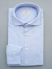 Bastoncino Shirt Textured Cotton Light Blue