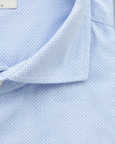 Bastoncino Shirt Textured Cotton Light Blue